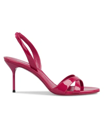 Paris Texas 70mm Lidia Patent Leather Slingback Sandals In Purple