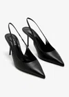 Paris Texas Nappa Pointed Toe Slingback Heel