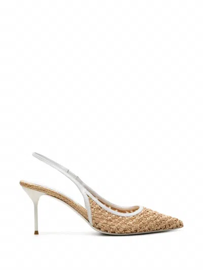 Paris Texas Women's Lidia Slingback Sandals In Natural In White