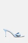 Paris Texas Light Blue Leather Heels In Light Blue