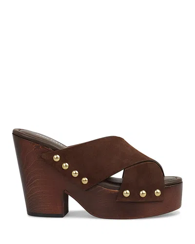 Paris Texas Women's Marisol Studded Mules In Brown