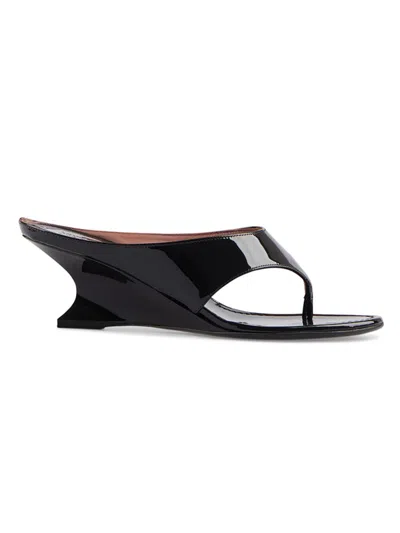 Paris Texas Women's Nina 50mm Patent Leather Mules In Black