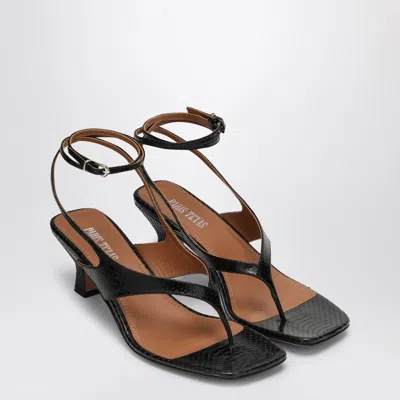 Paris Texas Women's Portofino Leather Thong Mule