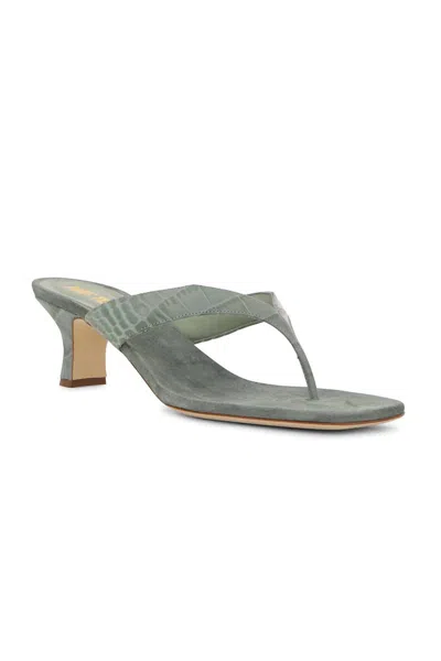 Paris Texas Women's Portofino Thong Mule In Agave Militaire In Blue
