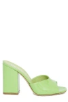 Paris Texas Women's Raffia & Canvas Anja Slip Ons Sandal In Green