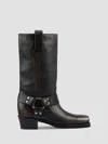 Paris Texas Roxy 45mm Leather Boots In Black