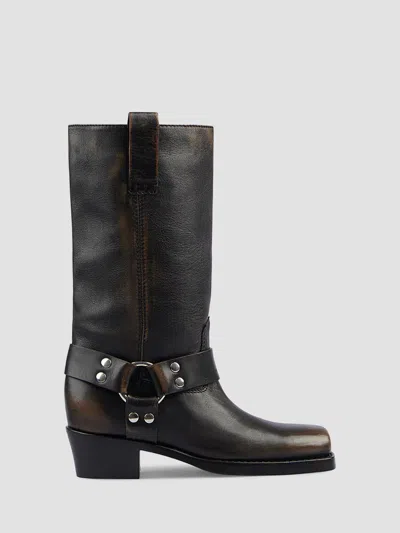 Paris Texas Women's Roxy 45mm Leather Boots In Black