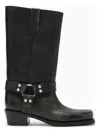 Paris Texas Roxy Brushed Leather Boots In Black