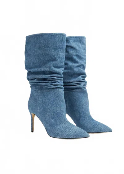 Paris Texas Women's Slouchy Boots In Denim In Multi
