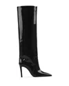 Paris Texas Pointed-toe 90mm Heeled Boots In Black