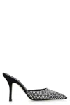 Paris Texas 100mm Hollywood Embellished Leather Mules In Black