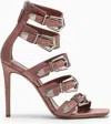 Paris Texas Ursula 105 High Sandal In Dark Pink Satin In Pink