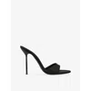 Paris Texas Womens Black Lidia 105 Suede Mules Eur 36 / 3 Uk In Black