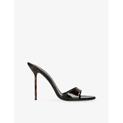 Paris Texas Womens Lidia 105 Patent Leather Mules Dk.brn Com Eur 38.5 / 5.5 Uk