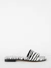 Paris Texas Zebra-print Flat Sandals In Multi