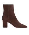 Paris Texas Zippered Ankle Boots In Brown