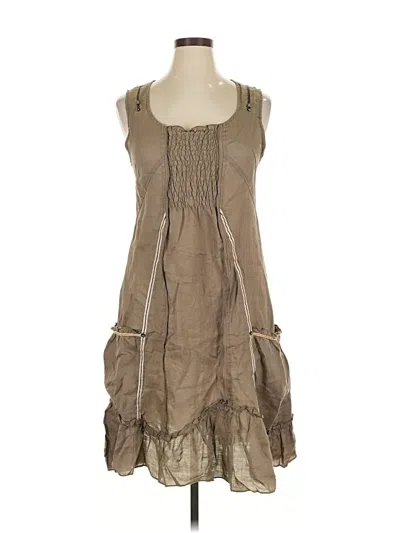 Pre-owned Parisa Casual Dress In Brown