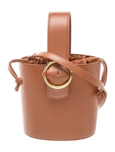 Pre-owned Parisa Wang Leather Bucket Bag In Brown