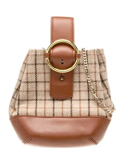 Pre-owned Parisa Wang Leather Shoulder Bag In Brown