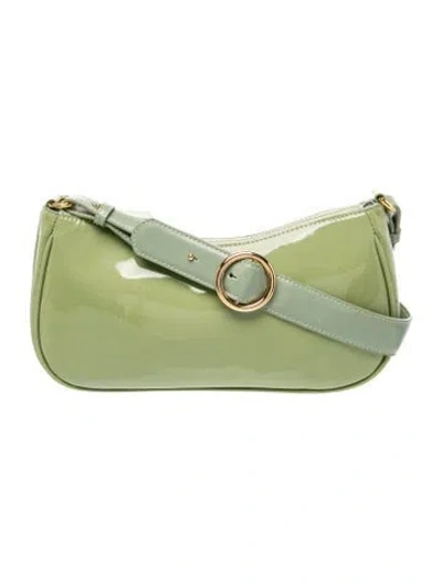 Pre-owned Parisa Wang Leather Shoulder Bag In Green