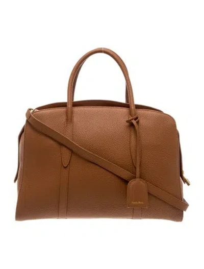 Pre-owned Parisa Wang Leather Top Handle Bag In Brown