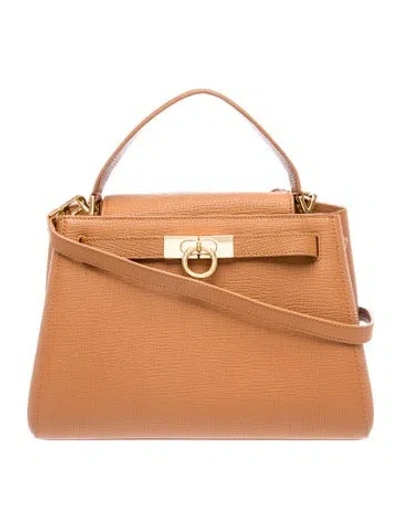 Pre-owned Parisa Wang Leather Top Handle Bag In Brown