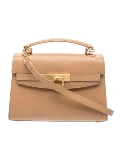 Pre-owned Parisa Wang Leather Top Handle Bag In Gray
