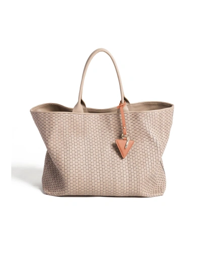 Parise Designer Handbags Shp-60-l - Woven Leather Large Tote Bag