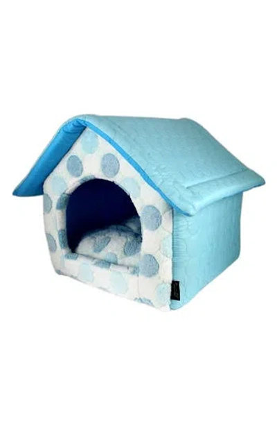 Parisian Pet Cotton Candy House Medium Pet Bed In Blue