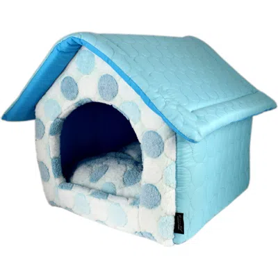 Parisian Pet Cotton Candy House Small Pet Bed In Blue