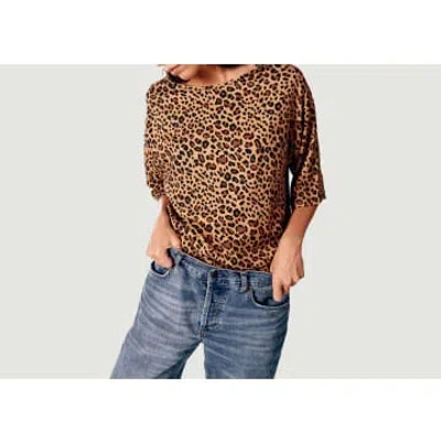 Parisienne Et Alors Valiton Leopard Blouse In Animal Print