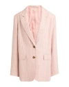 Parisienne Et Alors Woman Blazer Blush Size 8 Viscose, Linen In Pink