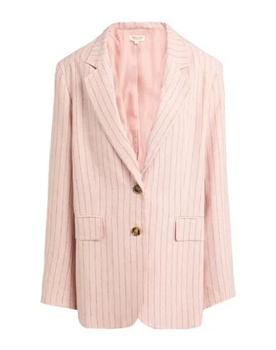 Parisienne Et Alors Woman Blazer Blush Size 8 Viscose, Linen In Pink