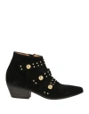 Parisienne Woman Ankle Boots Black Size 8 Leather In Black