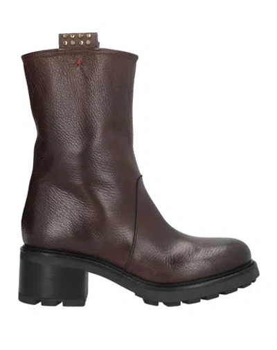 Parisienne Woman Ankle Boots Brown Size 7 Leather
