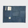 Park + Coop White Upcycled Denim Two-sided Placemats With Dinner Napkins