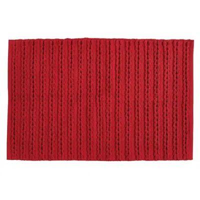 Park Designs Winter Scarf Yarn Rug In Red