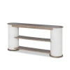 Park Hill Collection 66'' Console Table In Silk Linen