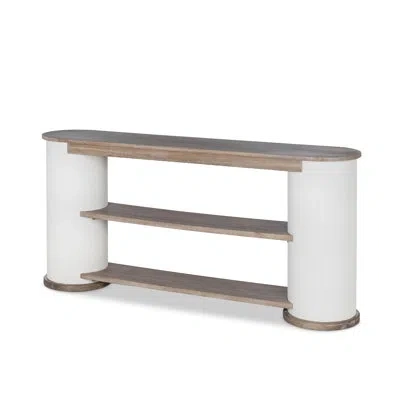 Park Hill Collection 66'' Console Table In Silk Linen