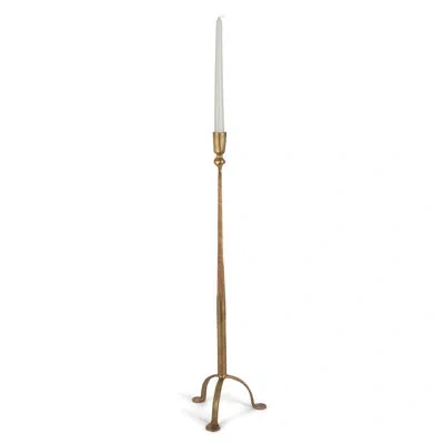 Park Hill Collection Antique Gold Iron Candlestick, 28"