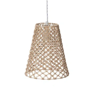Park Hill Collection Aruba Jute Woven Cone Pendant