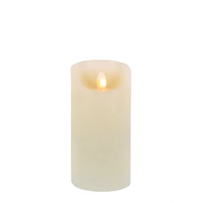Park Hill Collection Aurora Flameless Pillar Candle, 3"x4" In Off-white