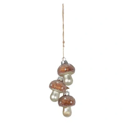 Park Hill Collection Cabin Cozy  No Pattern Hanging Figurine Ornament In Brown,clear
