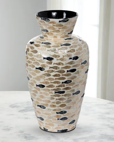 Park Hill Collection Capraia Coast Capiz Fish Vase