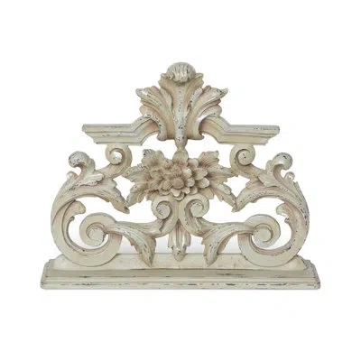 Park Hill Collection Country French Figurines & Sculptures In Antique White,gray