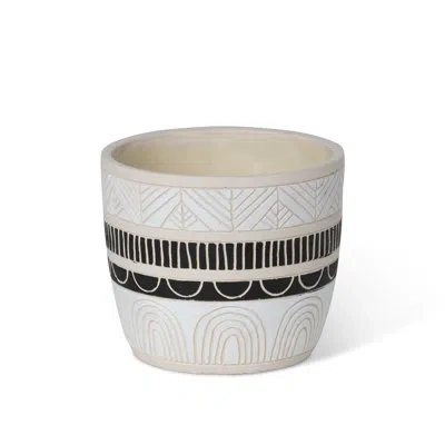 Park Hill Collection Del Sur Pattern Cement Pot, 6.5 In.