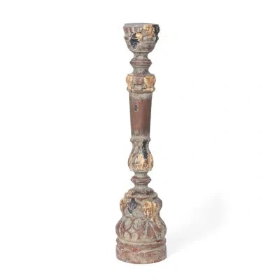 Park Hill Collection Delgado 27.25'' H Materials: Resin Tabletop Candlestick In Brown