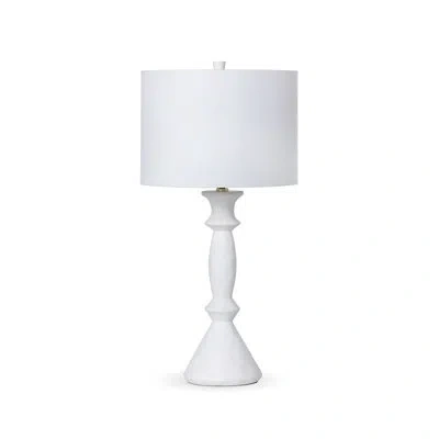 Park Hill Collection Douglas Table Lamp In Painted White Plaster