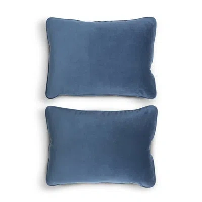 Park Hill Collection Estate Pillows, Atlantic Blue, Set Of 2