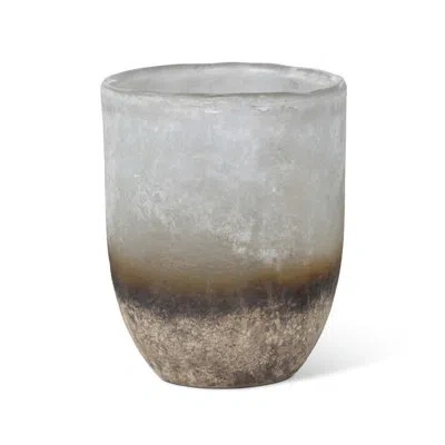 Park Hill Collection Fairbanks Organic Glass Vase, Large In Ombre Bronze